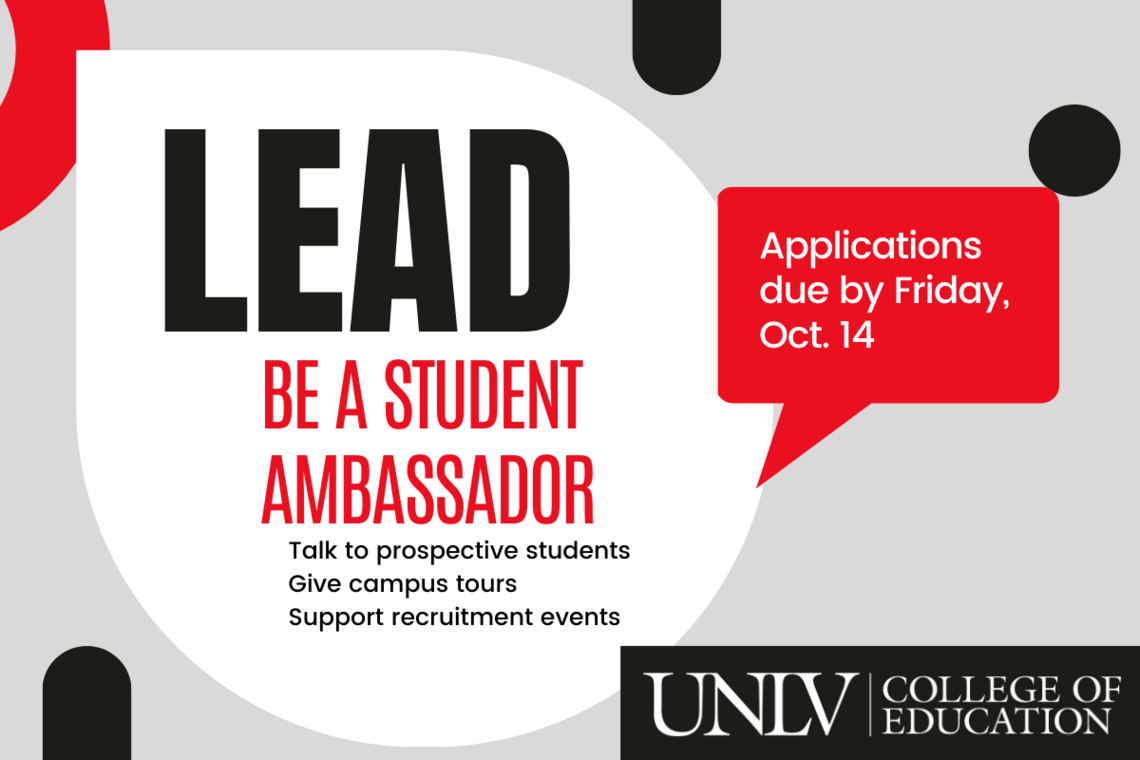 COE Student Ambassador Application Deadline Extended to Oct. 14